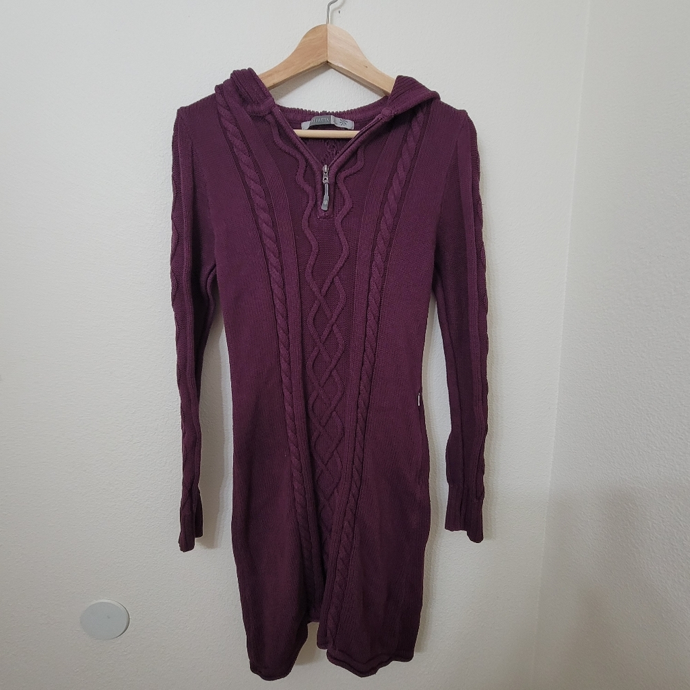 Purple Athleta Hut to Hut Sweater Dress, Size M